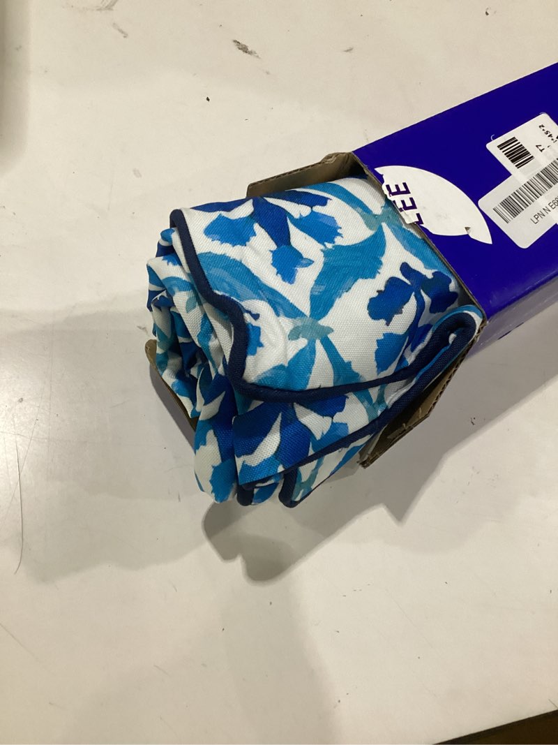 Condition photo showing Good Condition for miulee pack of 2 decorative outdoor waterproof throw pillow covers flower print chic boho accent pillow covers for square garden patio cushion 18x18 inch, navy blue 18" x 18" (pack of 2) navy blue