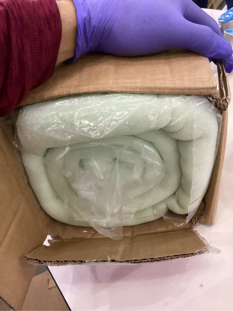 Condition photo showing New/Like New for Mellow 1.5 Inch 5-Zone Memory Foam Mattress Topper, Calming Aloe Infusion, Dorm Essentials, Full Aloe 1.5 Inch Full 5 Zone