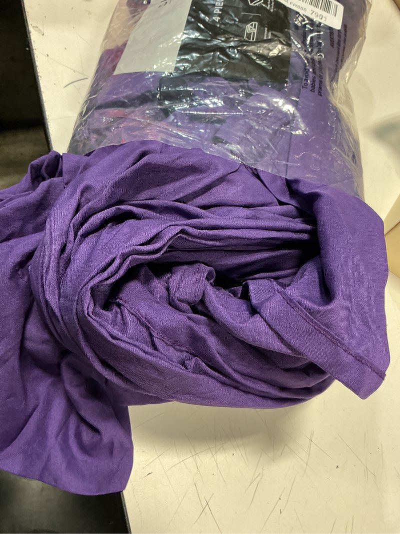 Condition photo showing As Is for Sleepy Town Full Size Bed Sheets - 4 Piece - Full Sheet Set - Extra Soft, Comfy & Cooling - Easy Car