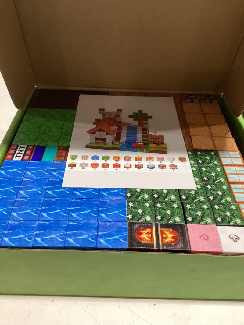 Condition photo showing Good Condition for 300pcs magnetic blocks - 0.8" magnetic building blocks for kids, stem toys, educational magnet blocks, magnetic cubes tiles, christmas birthday gifts for boys & girls ages 3 4 5 6 7 8 9 10