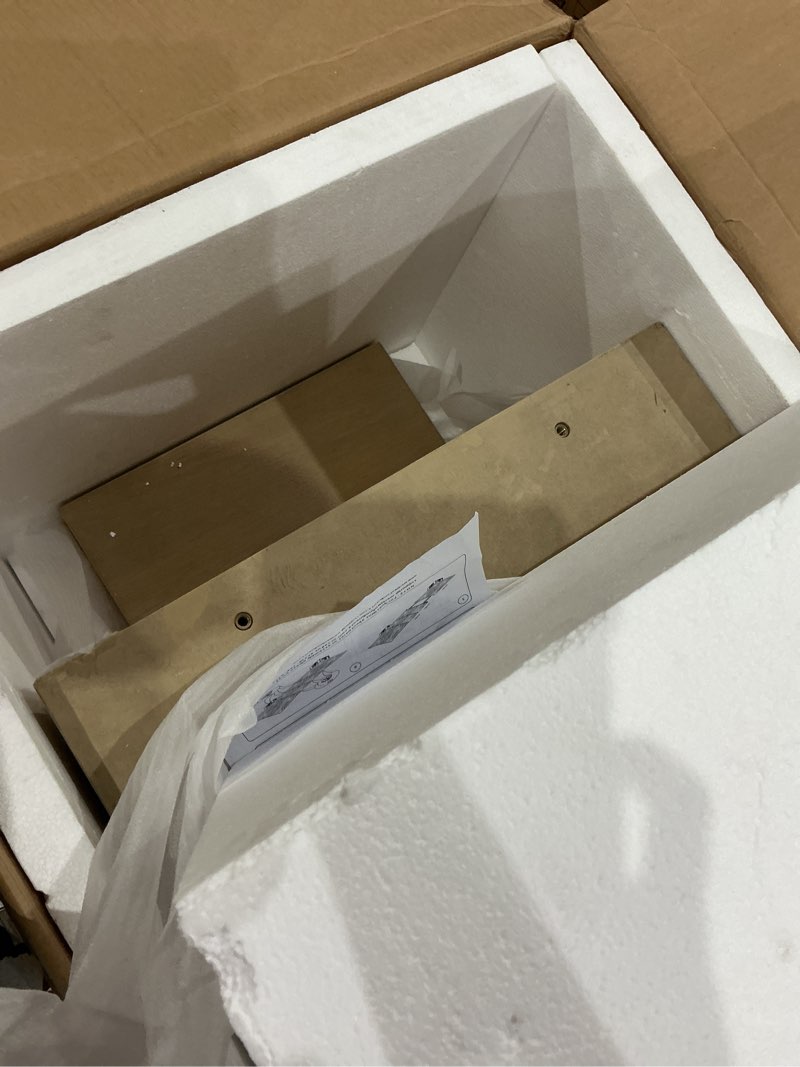 Condition photo showing Good Condition for meridian furniture 722oak-t anzio collection mid-century modern dining table with a rich natural finish and oak veneer on mdf top and base, 96-144" w x 48" d x 31" h, oak