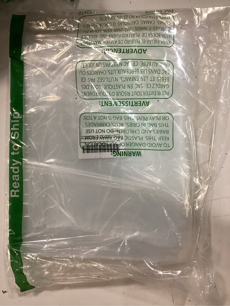 Condition photo showing New/Like New for 50 pack no holes plastic sleeves for paper 8.5x11 inch, letter size clear heavy duty paper sleeves, sheet protectors for documents, artworks, pictures, cards (50pcs)