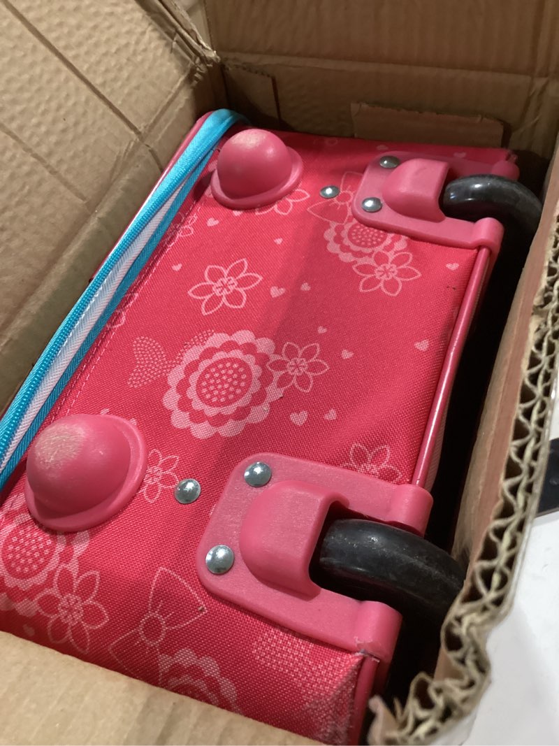 Condition photo showing Good Condition for american tourister disney softside upright luggage, minnie mouse 2, carry-on 18-inch carry-on 18-inch minnie mouse 2