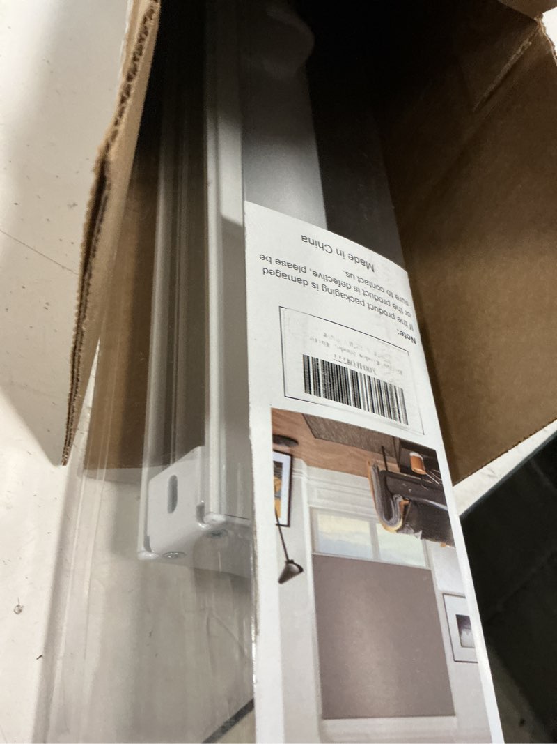 Condition photo showing As Is for shademoon cordless blackout window roller shades, pull down spring system indoor blinds, room darkening waterproof uv blocking thermal insulated fabric for home office (white, width 28", height 72") white 28"w x 72"h