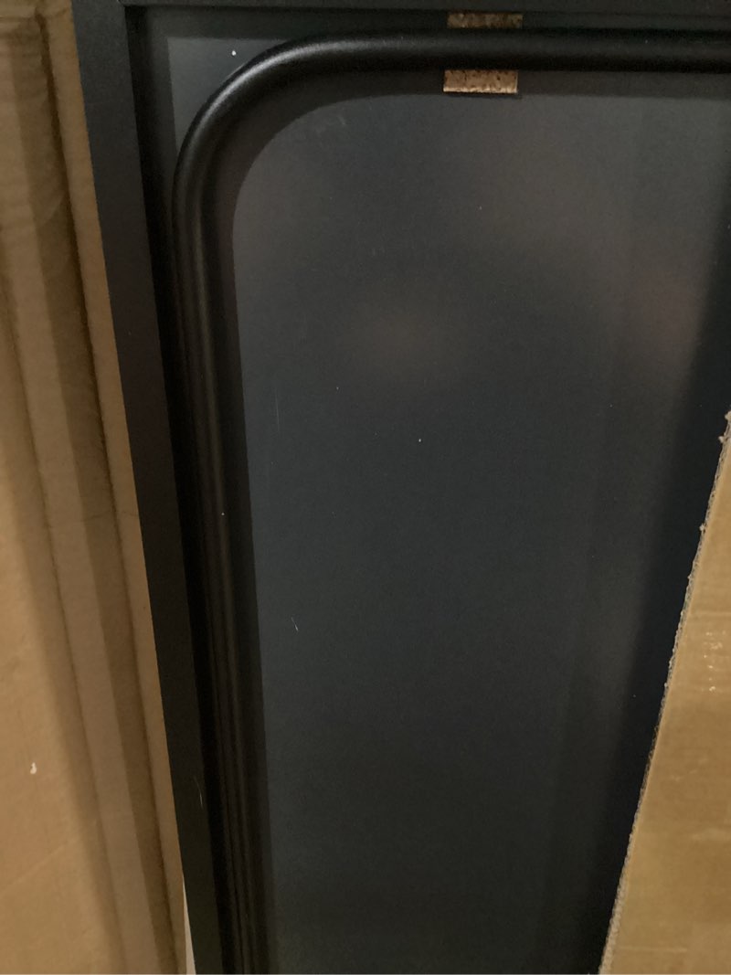 Condition photo showing Good Condition for Delma Arched Mirror Full Length,Standing Mirror Full Body,Large Floor with Stand for Wall Entryway Door Bedroom Bathroom Living Room Black Frame 56"L x 15"W