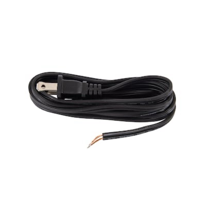Condition photo showing As Is for project source 12-ft 18 / 2 black stranded lamp cord