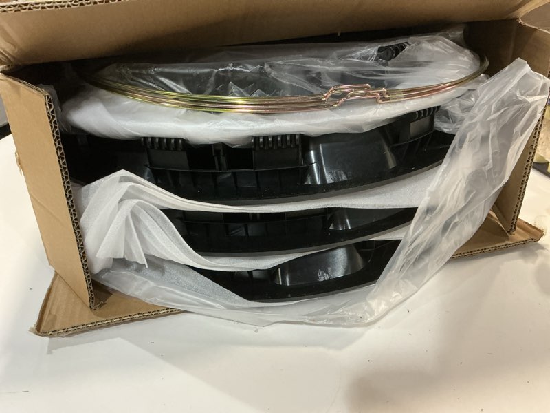 Condition photo showing Good Condition for 4-Pack Hubcaps Compatible with Toyota RAV4 2019 2020 2021 2022 2023 2024, 17 inch 17" Steel Wheel, Wheel Covers Skins, Snap On Tire Cover Replacement (Black Color)