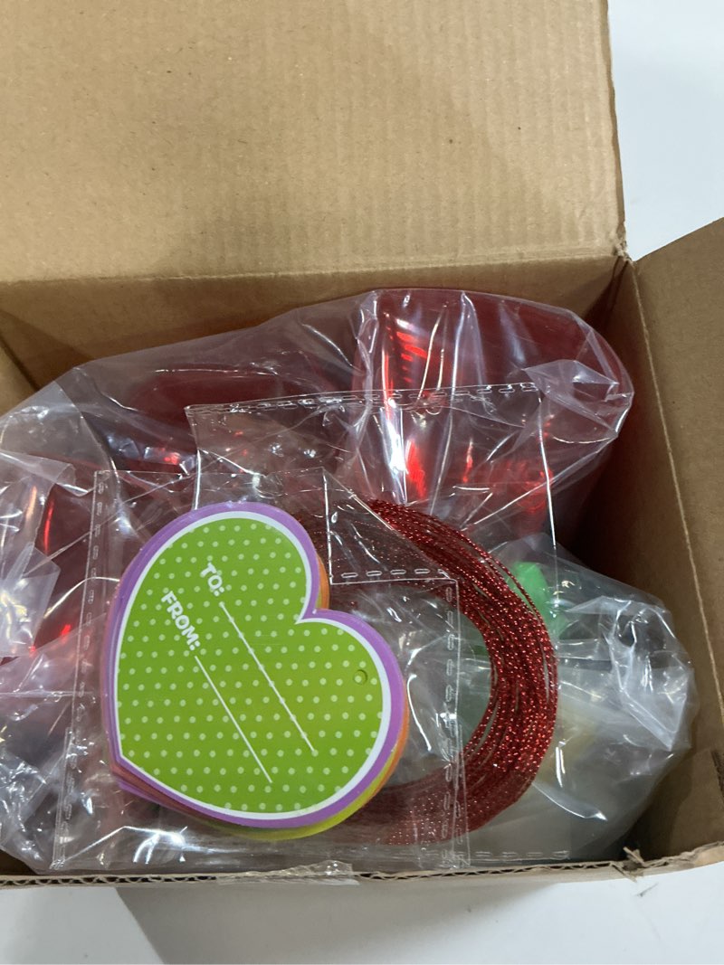 Condition photo showing New/Like New for 28 Pack Valentines Day Gifts for Kids Classroom Mochi Squishies Fidget Toys Filled Heart with Valentines Cards for Kids School, Valentines for Class Valentines Exchange Cards Party Favors Prizes Style B