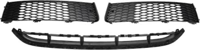 X AUTOHAUX No.4L0807697 Front Lower Hood Bumper Grille Grill Fog Light Grille Cover for Audi Q7 Fron