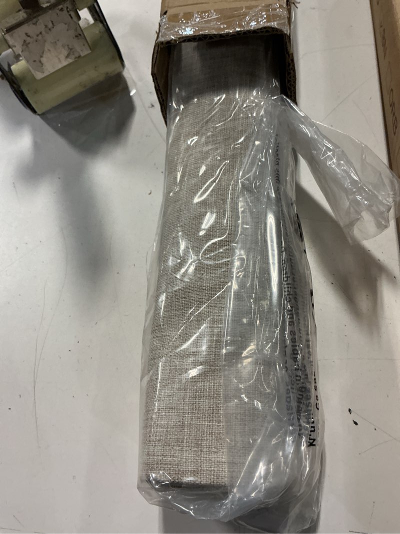 Condition photo showing Good Condition for lazblinds no tools no drill cordless roman shades for windows, blackout thermal insulated uv blocking window blinds, room darkening fabric blinds for indoor windows, 20'' w x 64'' h, beige blackout - beige 20" w x 64" h