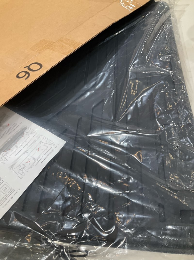 Condition photo showing New/Like New for cargo mat with backrest mats for 2019-2025 2026 subaru ascent 7/8 passenger accessories, all-weather tpe 3rd backrest mat trunk mat cargo liner protector(cargo mat with backrest mats)