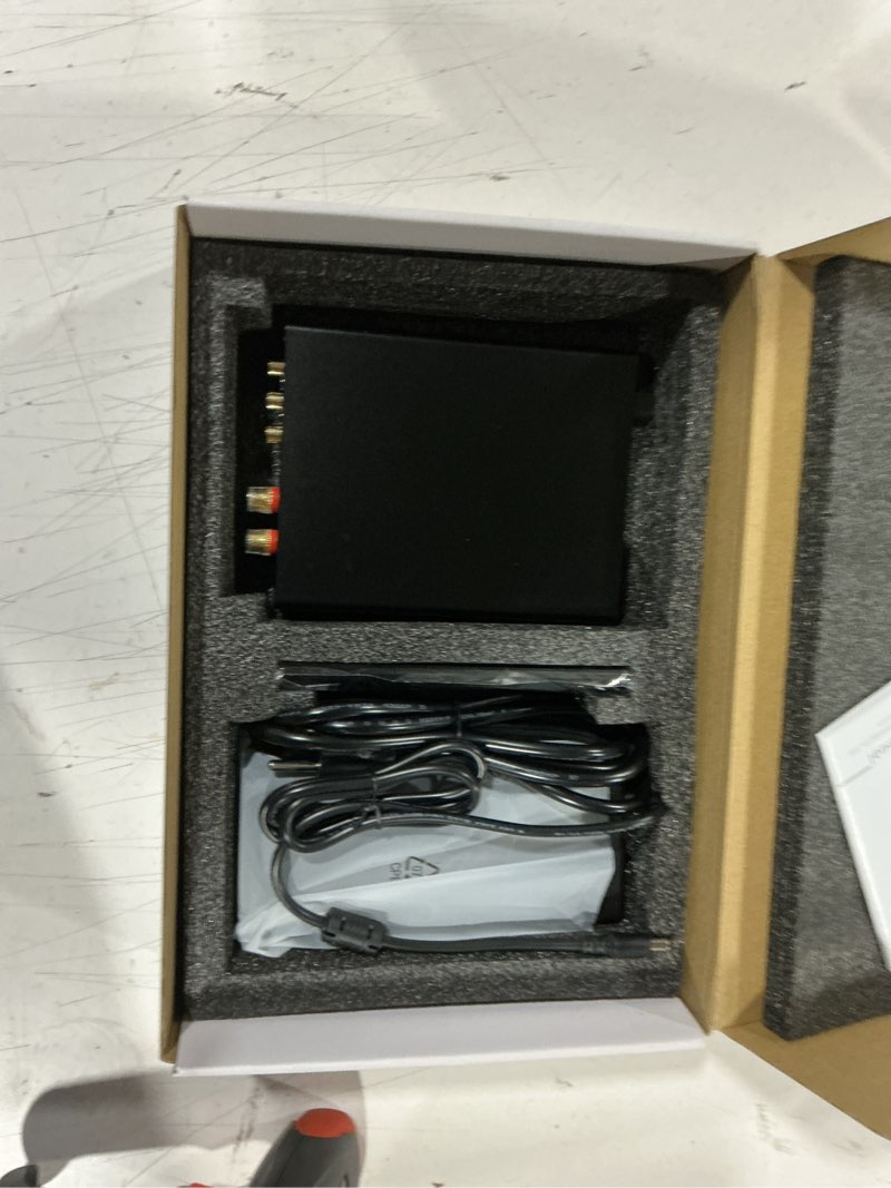 Condition photo showing Good Condition for d1 tpa3255 pffb stereo power amplifier 300wx2 with treble bass tone,subwoofer,pre-out, for home theater 2.1 channel amplifier,with 36v 5a power adapter (red, d1) red d1