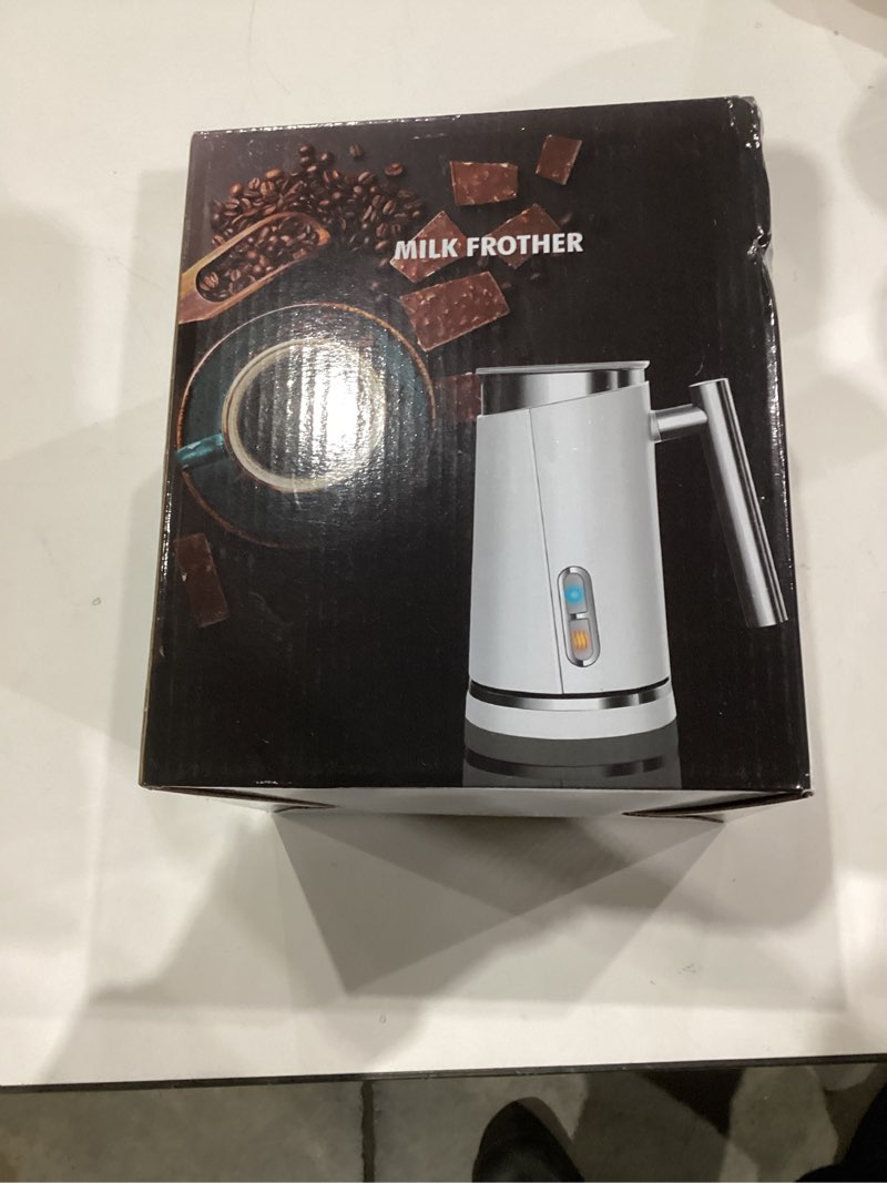 Condition photo showing New/Like New for Huogary Milk Frother, Milk Frother and Steamer for Milk Foam & Hot Milk(4.5oz/10.5oz), Electric Milk Frother and Warmer for Homemade Latte, Cappuccinos, Macchiato, 120V, White White 11