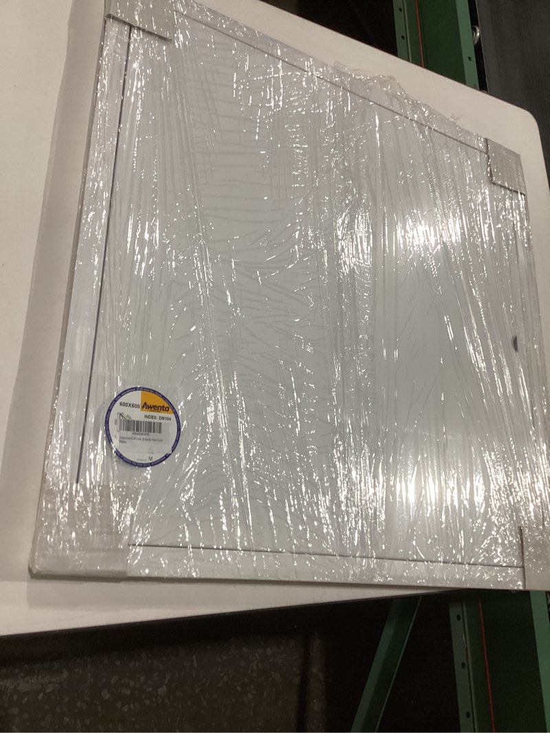 Condition photo showing New/Like New for Ecopro Vent 24" x 24" White Metal Access Panel. Service Shaft Door Panel for Drywall. Plumbing, Electricity, Heating, Alarm Wall Access Hole Cover Metal 24" x 24"