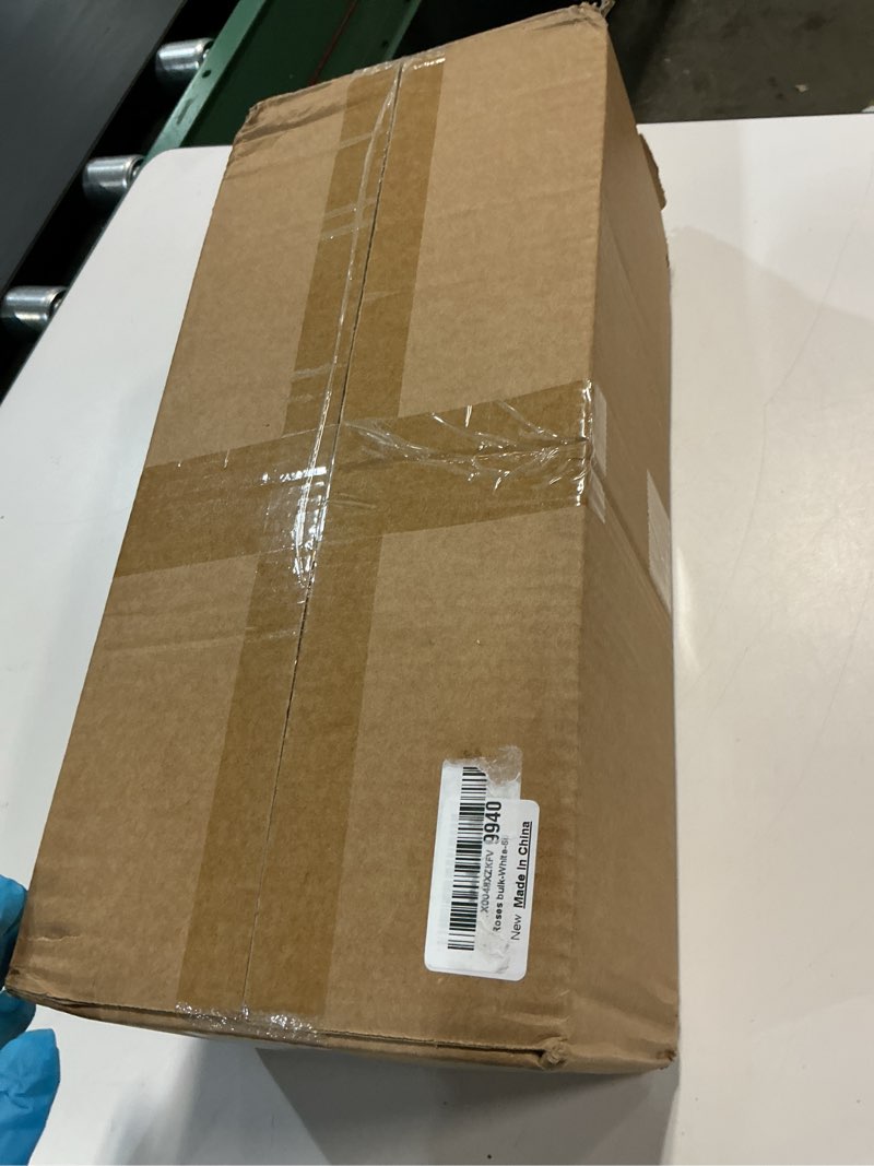 Condition photo showing New/Like New for 60 Pcs Artificial Roses Bulk Velvet Silk White Roses White Roses for Wedding Centerpieces Bridal Bouquet Mohter's Day Valentine's Day Home Decor (60, White) White 60