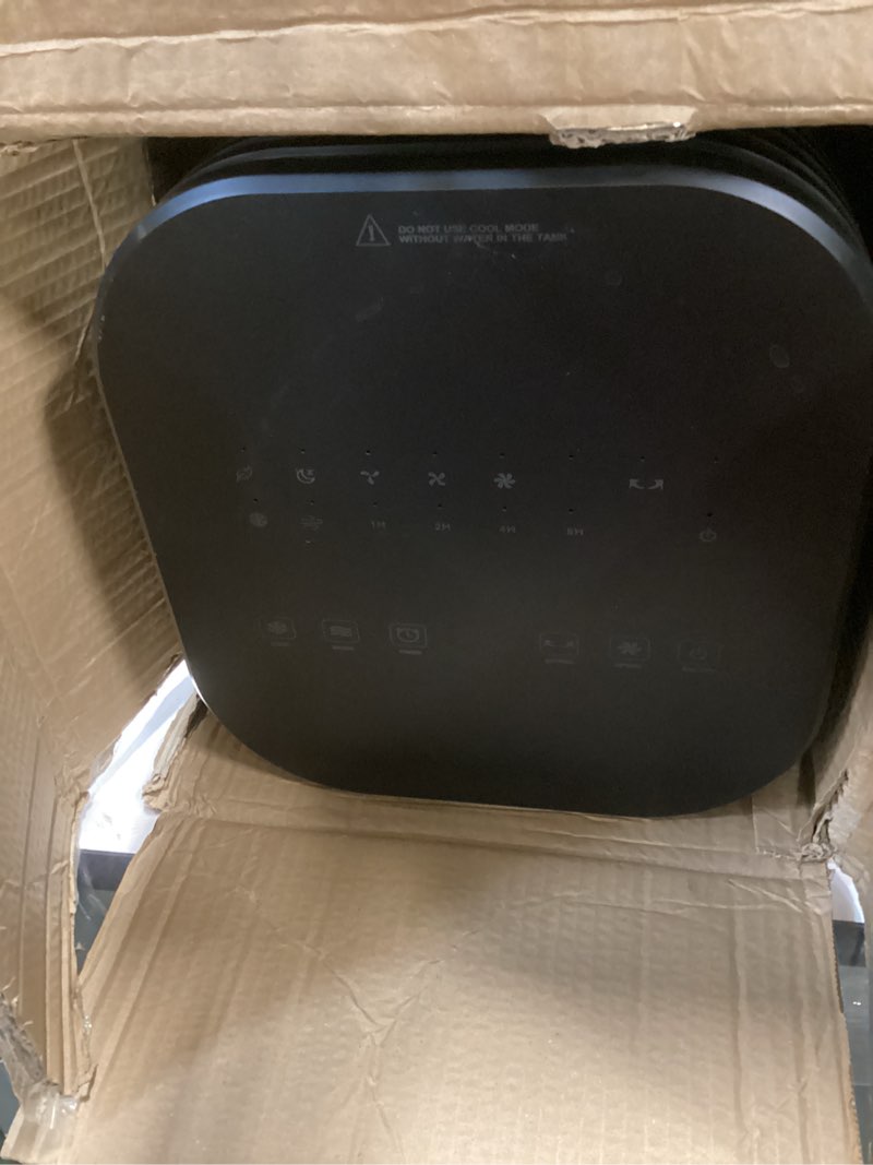 Condition photo showing As Is for 24" Windowless Portable Air Conditioner, 15H Timer & 120°Oscillation, 3-IN-1 Portable AC Unit with Remote, 2-Gal Tank, 3 Modes & 3 Speeds, Ultra-Quiet Ventless Swamp Cooler for Home Office, Coffee