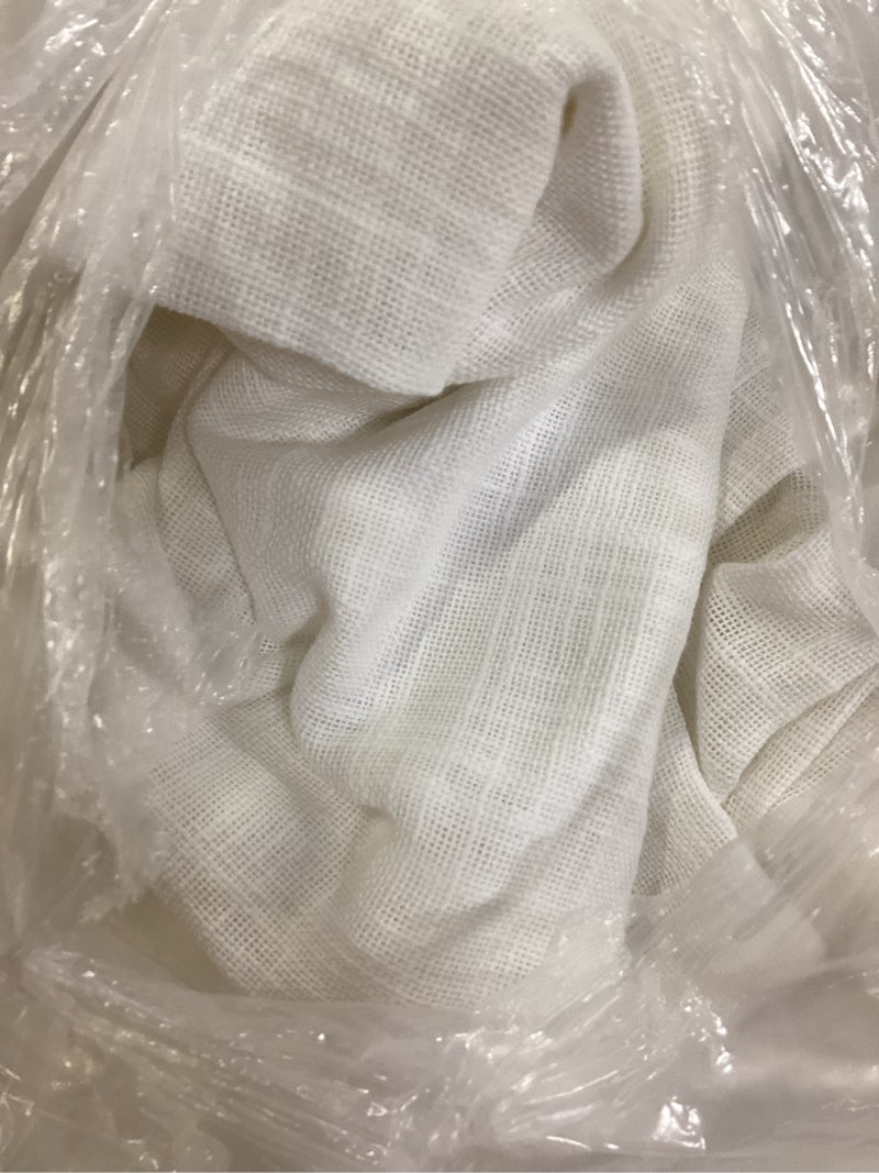 Condition photo showing Good Condition for cotton sheer curtain set (set of 2) size: 48x84
