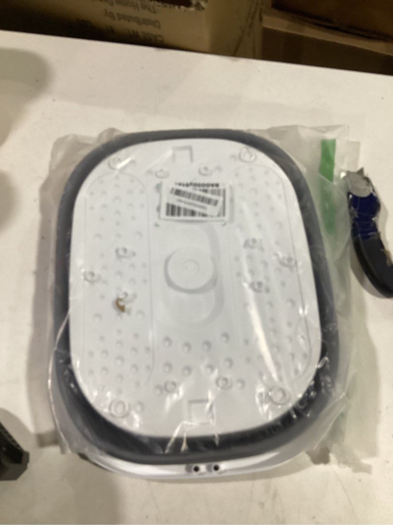Condition photo showing Good Condition for nekteck collapsible foot soaking tub with 138 acupressure nodes and pumice stone for foot bath soak, foot basin foot massager for pedicure foot spa, gifts for men women dad mom grey