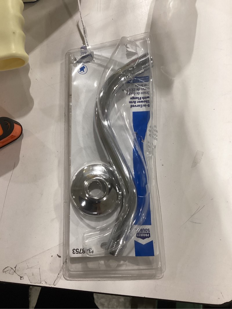 Condition photo showing Good Condition for Project Source Chrome 9.25-in Universal Shower Shower arm and flange 0.5-in -ID