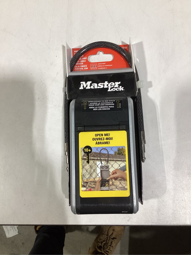 Condition photo showing New/Like New for Master Lock Doorknob Combination Dials Lock Box