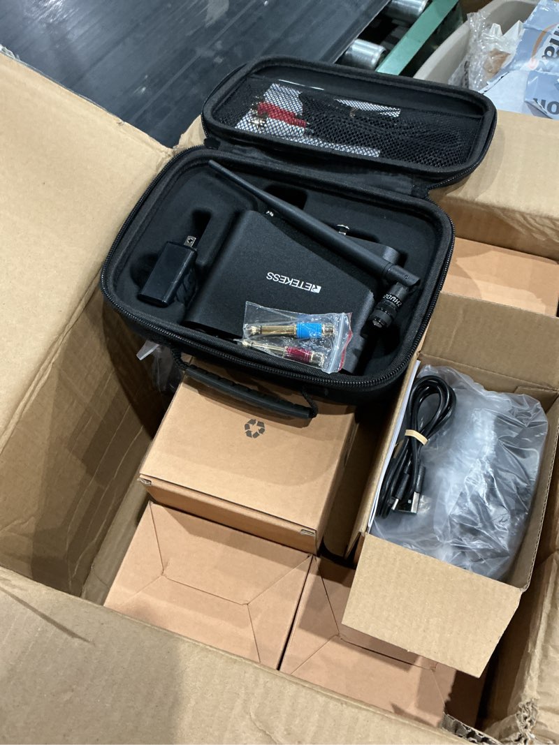 Condition photo showing Good Condition for retekess ta003s desktop silent disco system,silent party headset(1-10) | for party,dj,festival,fitness,meditation,bass boost, hi-fi stereo, plug&play, 6 led channels