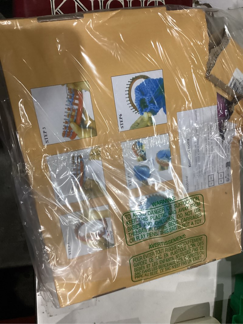 Condition photo showing New/Like New for READAEER Knitting Loom Kit with Pompom Maker, Round Knitting Loom for Hat, Rectangular for Blanket Scarf Shawl, Knitting Loom Kit for Beginner