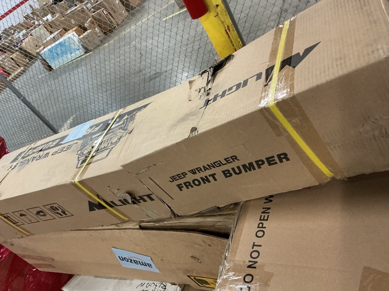 Condition photo showing Good Condition for Nilight Front Bumper Compatible for 2007-2018 Wrangler JK/JKU 2018-2025 JL/JLU 2020-2025 Gladiator JT with 72W LED Bar 2 x 18W Pod 2X 18W Single Row Winch Plate JK/JL/JT Front Bumper w/Lights 2007-2025