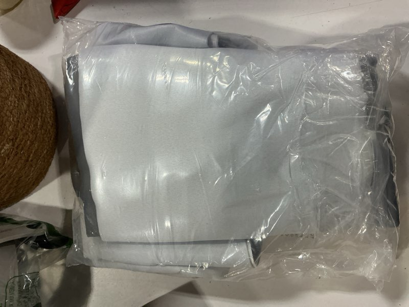 Condition photo showing New/Like New for Estelar Textiler Grey and Greyish White Ombre Blackout Curtains for Living Room 84 Inches Long, Gray Energy Efficient Thermal Insulated Grommet Window Gradient Drapes for Bedroom,52Wx84L Inch,2 Panels Grey and Greyish White 52"W x 84"L (Pack of 2)