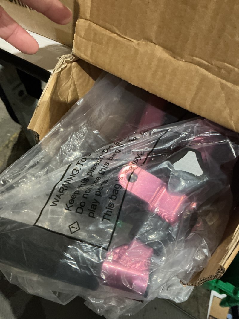 Condition photo showing Good Condition for Stander Wonder Walker Plus, Lightweight Folding Mobility Aid for Adults, Seniors, and Elderly, Collapsible Travel EZ Fold-N-Go with Wheels, Glides, & Basket, Regal Rose Regal Rose Standard