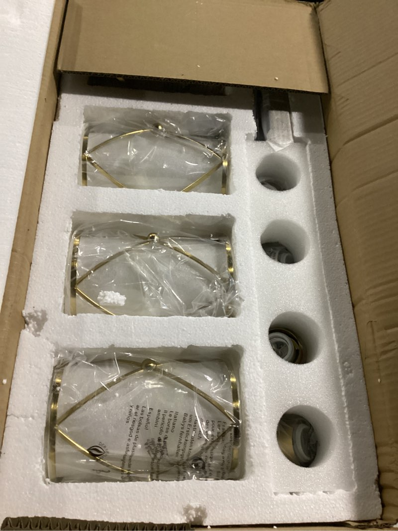 Condition photo showing As Is for 4 gold lights