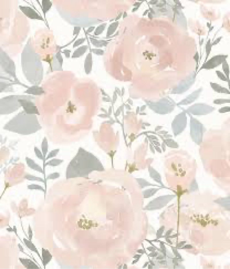 Orainege Peel and Stick Wallpaper Floral Wallpaper 17.3in x118.1in Floral Contact Paper Peony Self A