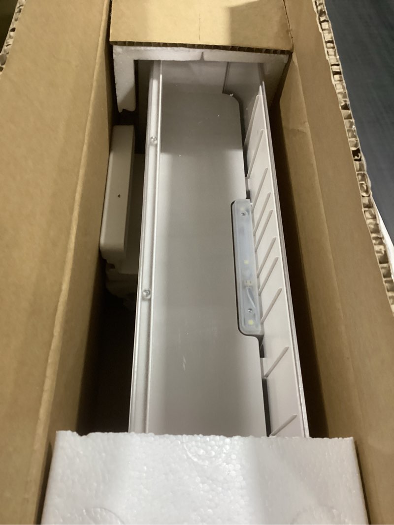 Condition photo showing New/Like New for WMM Monitor Stand Riser, Computer Monitor Stand with Drawer and Display Minifigures, Computer Desktop Stand with Lights, Removable Elevated Structure, Compatible with Computers, Desktops, and Laptops Ivory white