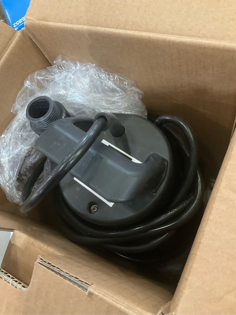 Condition photo showing As Is for utilitech 1/6-hp 115-volt 25-gpm thermoplastic submersible utility pump