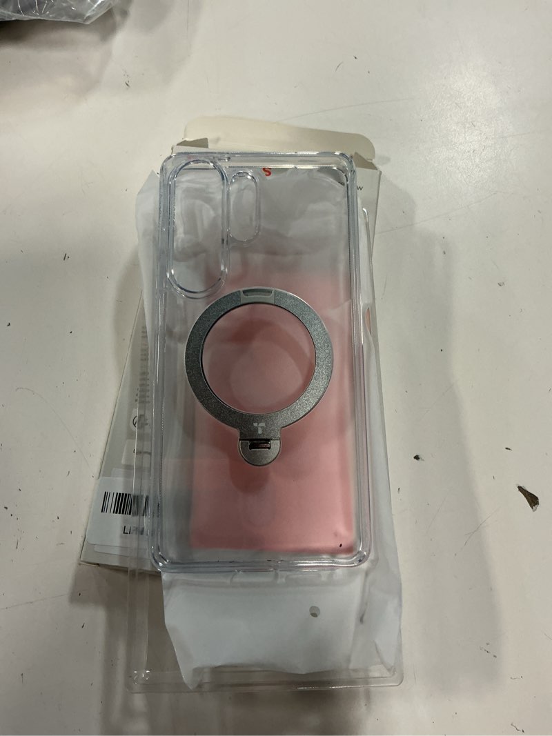 Condition photo showing Good Condition for torras q3 spin for samsung galaxy s26 ultra case with kickstand, compatible with magsafe, slim hard pc protective s26 ultra clear case with 360 magnetic stand, transparent clear
