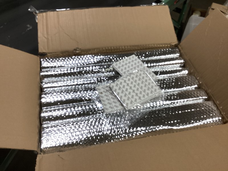 Condition photo showing Good Condition for 16P Garage Door Insulation Panels Kit 0.24"T Double Bubble Reflective Aluminum Foil 6MM Sheet Thermal Pre-Cut Insulation Shield 120 Tapes Winter Clod and Summer Heat for Garage Wall (20.5" x 54") 16 6MM - 20.5 IN x 54 IN