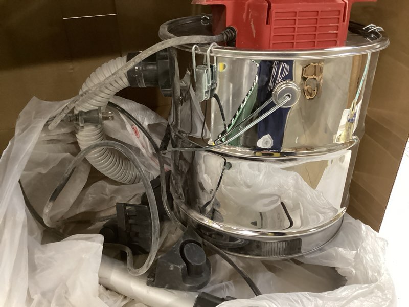 vacmaster vac eav508s 1102 5-gallon 3.5 peak hp premium stainless steel ash vacuum, red edition 5 gallon