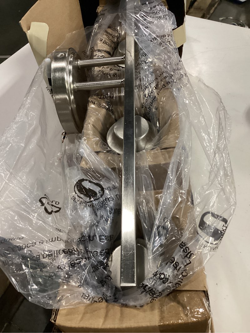 Condition photo showing Good Condition for allen + roth emeryson 24.5-in 4-light brushed nickel led, transitional vanity light