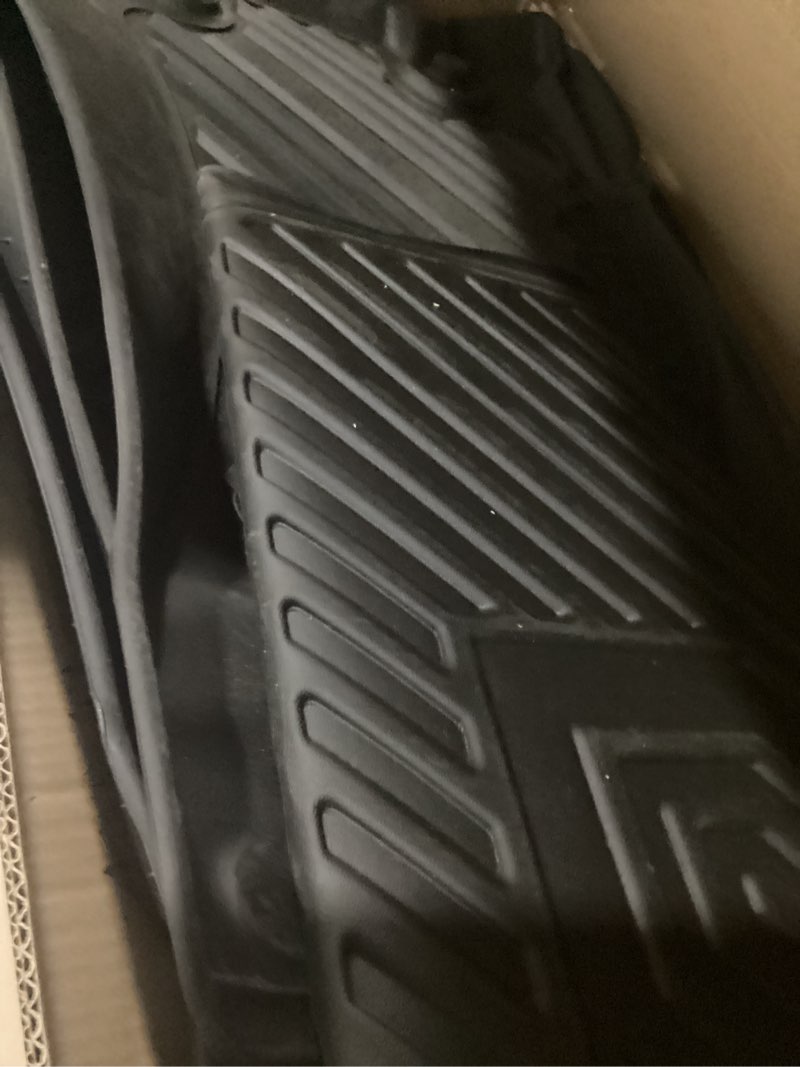 Condition photo showing As Is for lasfit floor mats & cargo mat for subaru forester 2018 2017 2016 2015 2014, all weather tpe custom fit easy clean durable no-curling car accessories for forester 2014-2018 floor mats & trunk liner 4)for subaru forester | 2014-2018