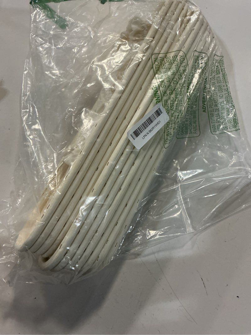 Condition photo showing Good Condition for dajave 2 pack 17 inch sourdough proofing basket, long baguette bread proofing basket rattan bread basket with liners, bread making tools for sourdough bread baking