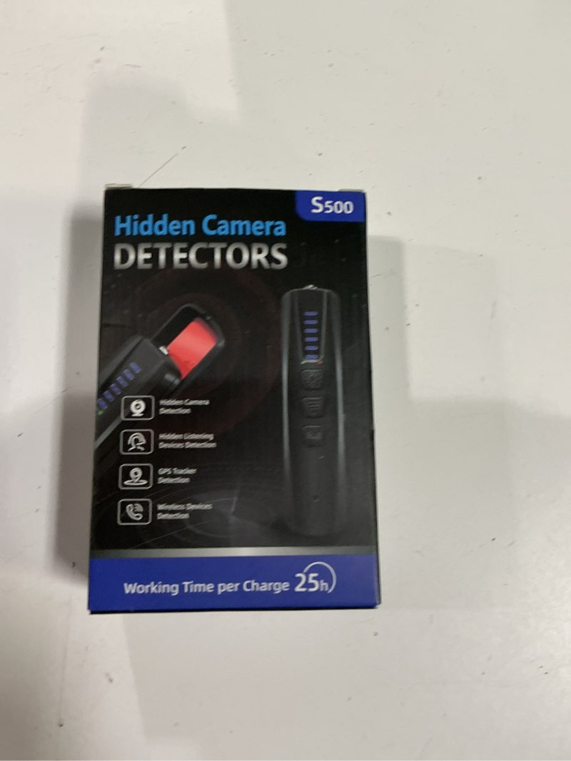 Condition photo showing New/Like New for AI Hidden Camera Detector, Anti-Spy Camera Finder RF Signal & WiFi Scanner Hidden Devices Detector for GPS Trackers, 4 Modes for Hotel, Bathroom, Office, Car Travel Security (Black)