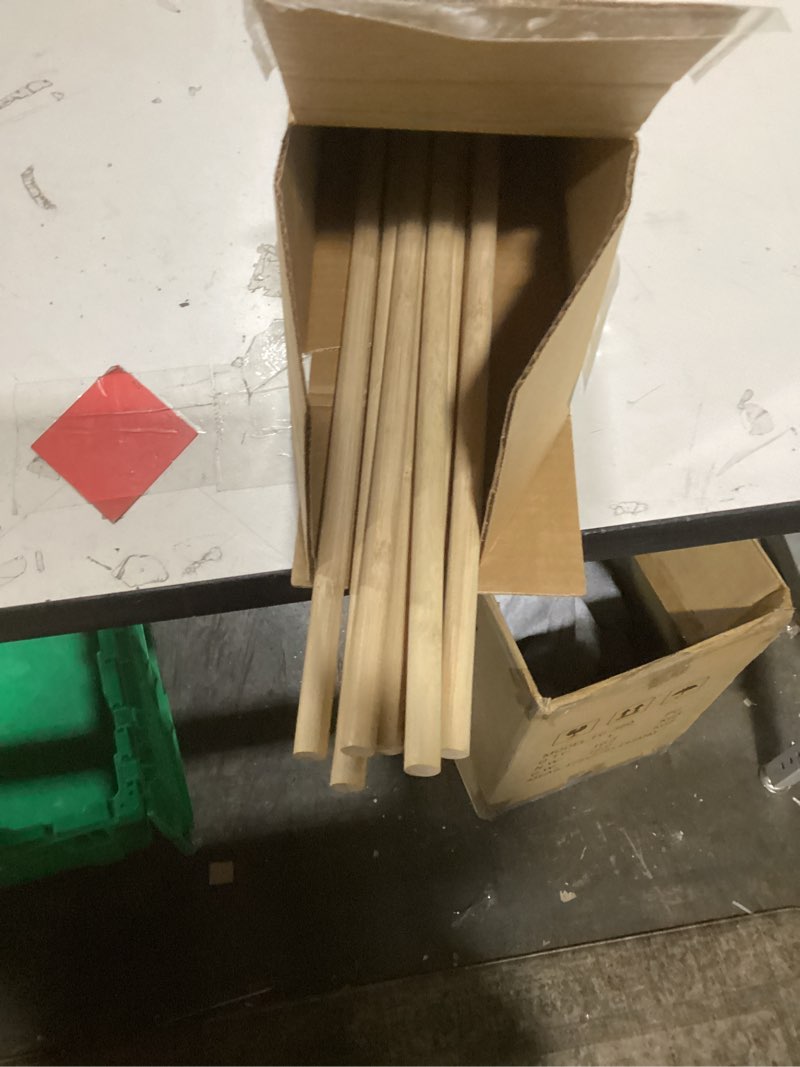 Condition photo showing Good Condition for 1/2 x 36 Inch 10 PCS Dowel Rods Wood Sticks Wooden Dowel Rods - Unfinished Bamboo Sticks - for Crafts and DIYers