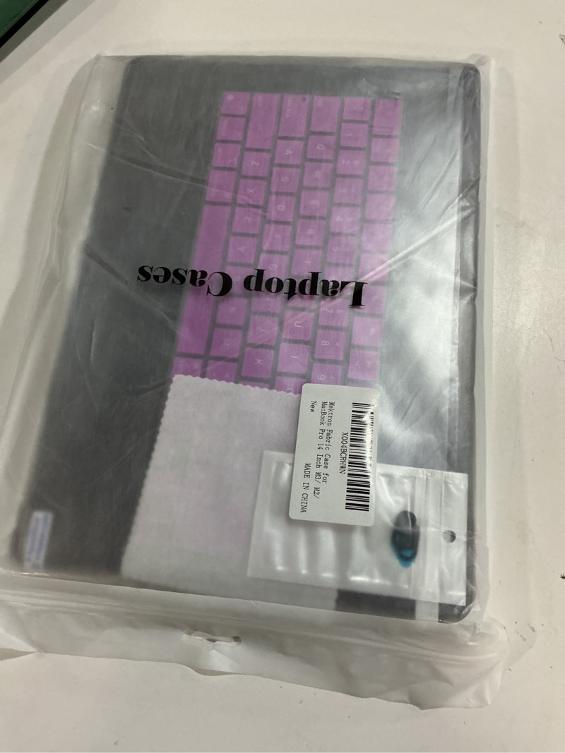 Condition photo showing New/Like New for Mektron Fabric Case for MacBook Pro 14 Inch M5/M4/ M3/ M2/ M1, Fits A3434 (2025) /A3112 A3401 A3185 (2024) / A2918 A2992 (2023) / A2779 (2023) / A2442 (2021) with Fold Kickstand -Fabric-Navy Blue