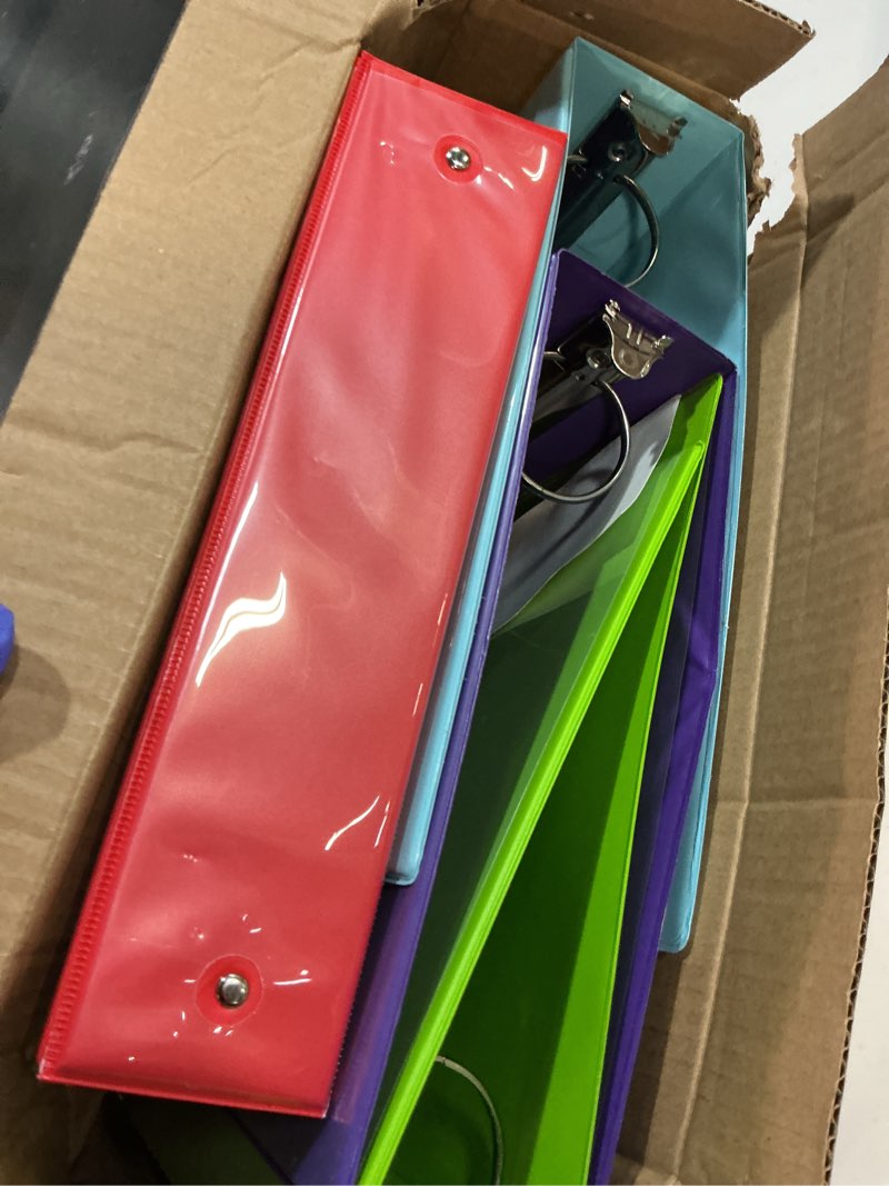 Condition photo showing Good Condition for SUNEE Binders 2 Inch 3 Ring 4 Pack, 2" Classic 4-Color Binder Set (8.5x11 Inches) for Office, School or Home Supplies 2 Inch 4 Pack Classic Assortment