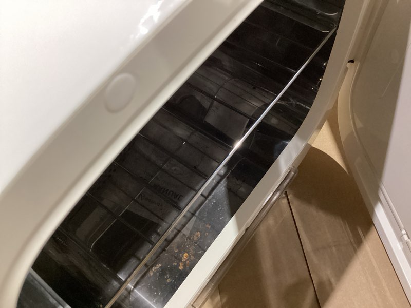 Condition photo showing As Is for keenray hot towel warmer cabinet, 14l professional towel heater, spa towel warmer with digital screen, adjustable timer and delay, customized fragrance, heat dry & wet towels for spa, salon, home