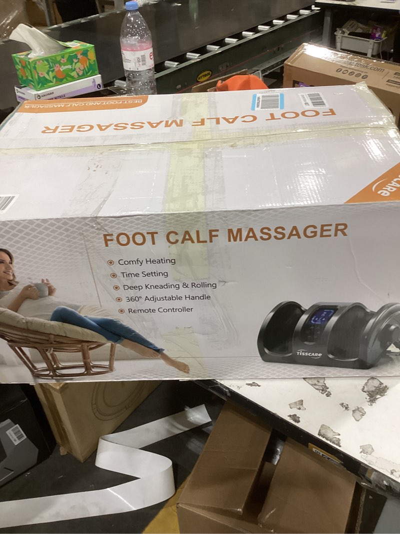 Condition photo showing New/Like New for TISSCARE Shiatsu Foot Massager with Heat, FSA Eligible HSA Foot Massager for Plantar Fasciitis, Neuropathy, Circulation and Pain Relief, Massage Feet at Home/Office, Gift for Men and Women 2026 New Upgraded,gray