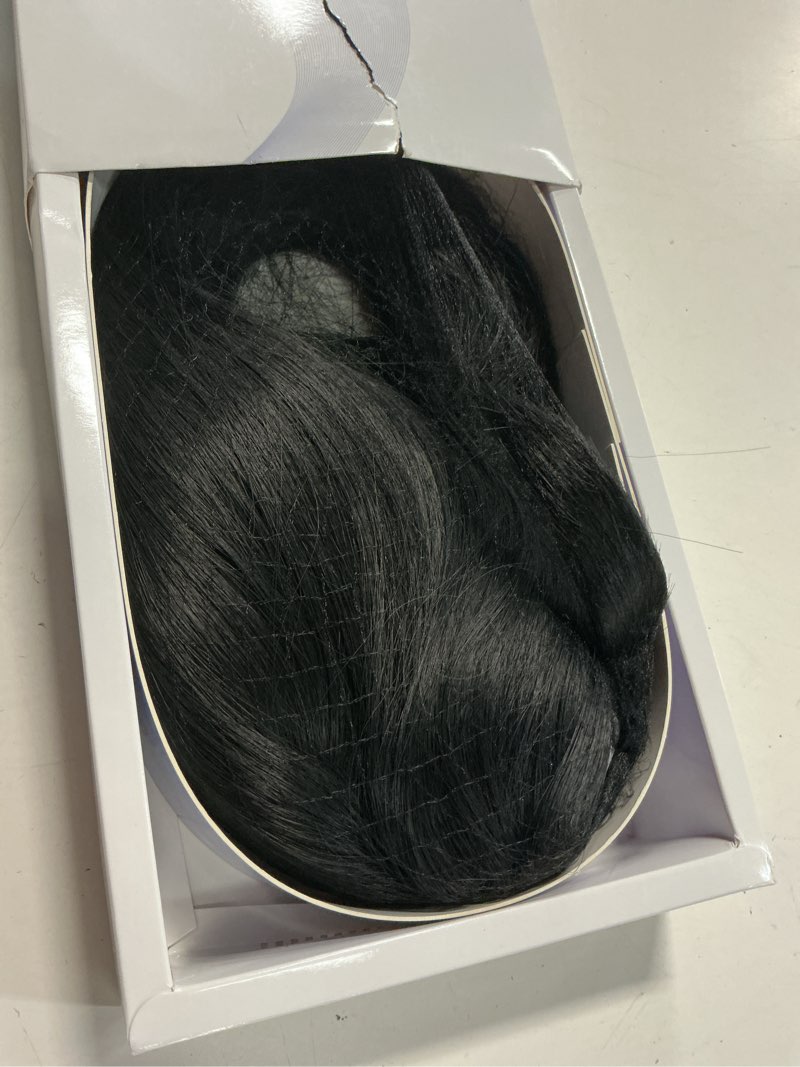 Condition photo showing Good Condition for toppers hair pieces for women 24 inch long straight clip in hair toppers for women thinning hairs synthetic hand-tied hairline heat resistant layered womens wig topper adding volume black natural black