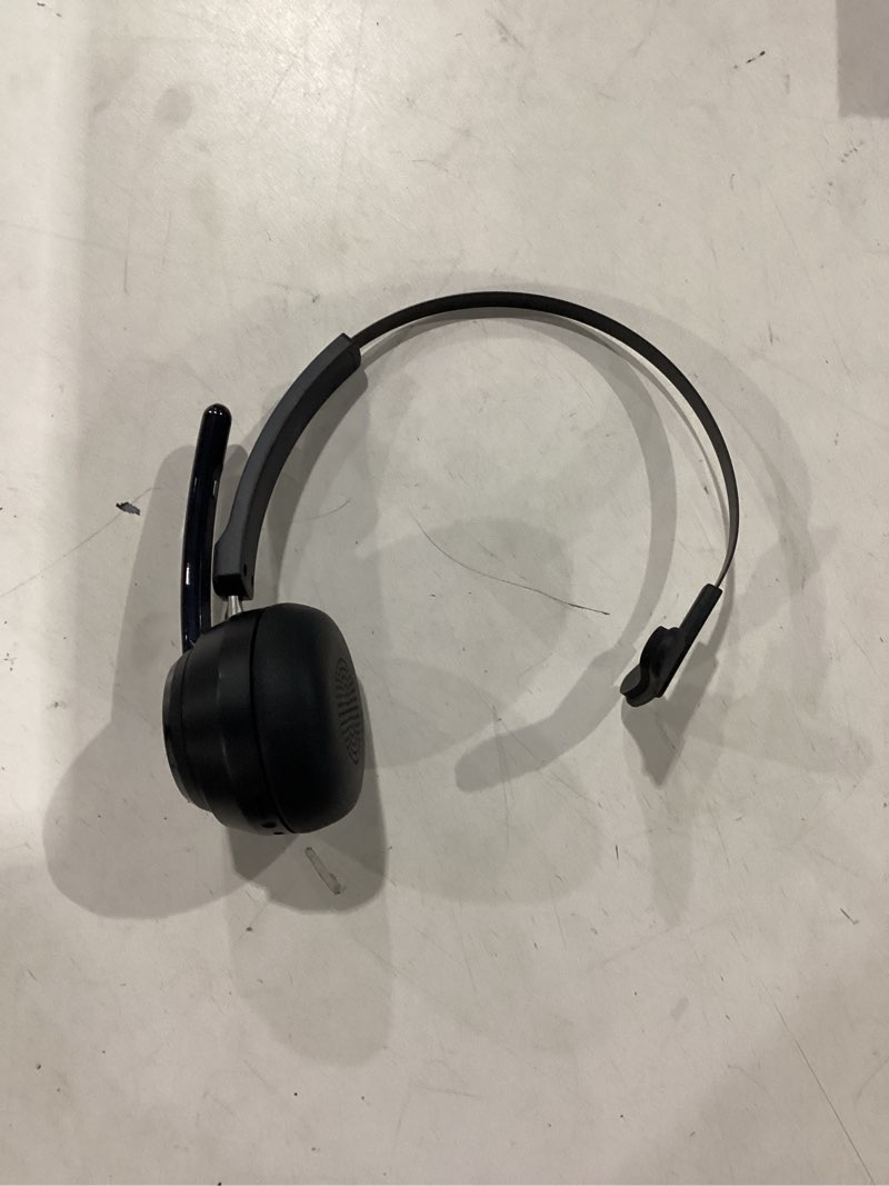 Condition photo showing Good Condition for bluetooth headset, wireless headphone with ai noise-canceling microphone on ear wireless headset with usb dongle for computer office black