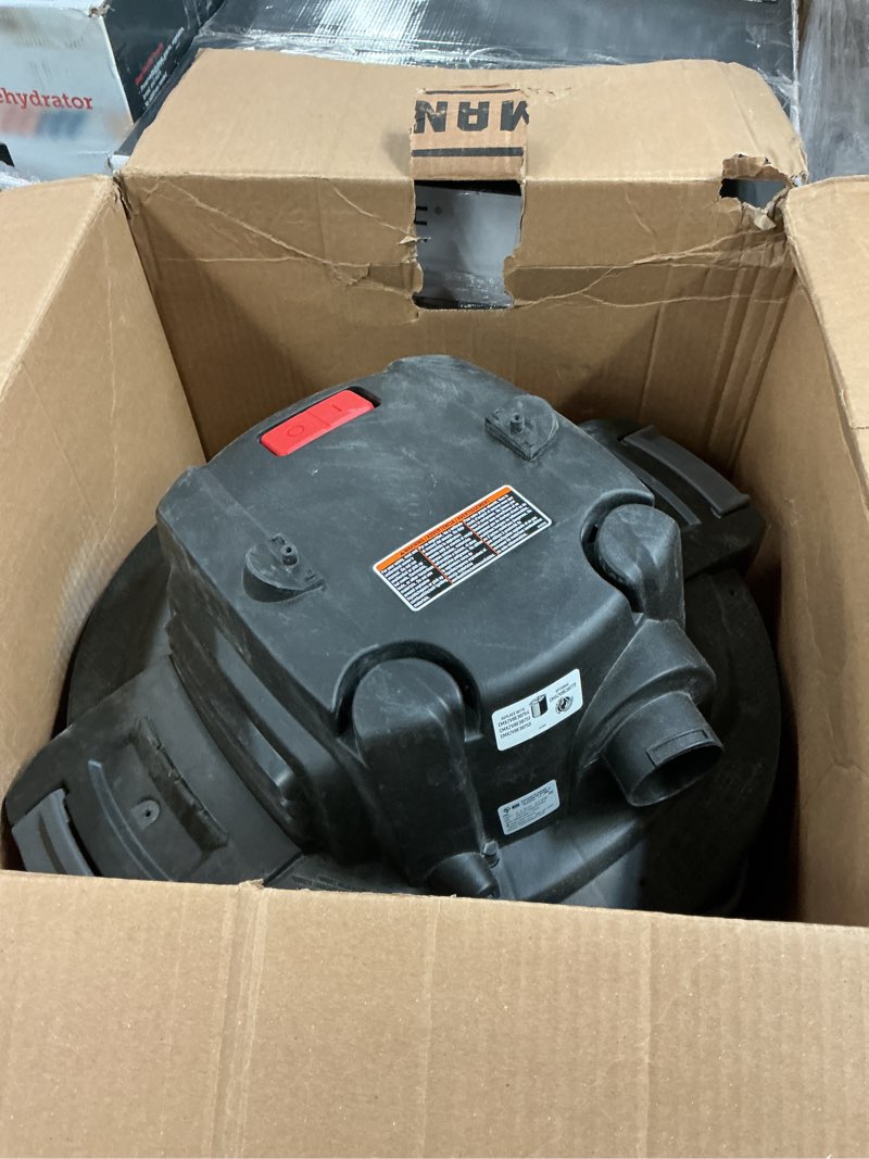 Condition photo showing As Is for CRAFTSMAN CMXEVBE17595 16 Gallon 6.5 Peak HP Wet Dry Vac, Heavy-Duty Shop Vacuum Wet and Dry with Filter, Dust Bag, Hose and Attachments for Home Projects & Renovations 16 Gallon 6.5 Peak HP w/Filter, Dust Bag, Hose