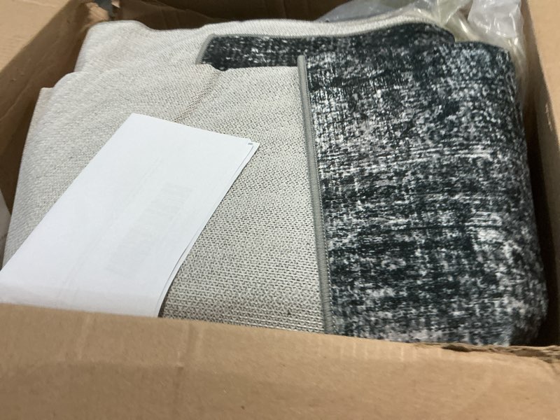 Condition photo showing Good Condition for Latte&Fog 8x10 Area Rugs for Living Room, Large Modern Abstract Washable Rug, Boho Non Slip Low Pile Carpet for Indoor Bedroom Dining Room, Office, Dorm, Classroom, Farmhouse and Kids Room Ink 8' x 10' (Rectangular)