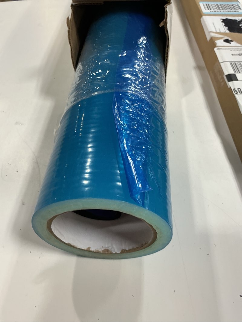 Condition photo showing New/Like New for tapemanblue carpet protection film 24" x 200' roll, self adhesive plastic carpet protector film with clean removal & easy unwind, durable protection tape to shield your surface from dirt and spills